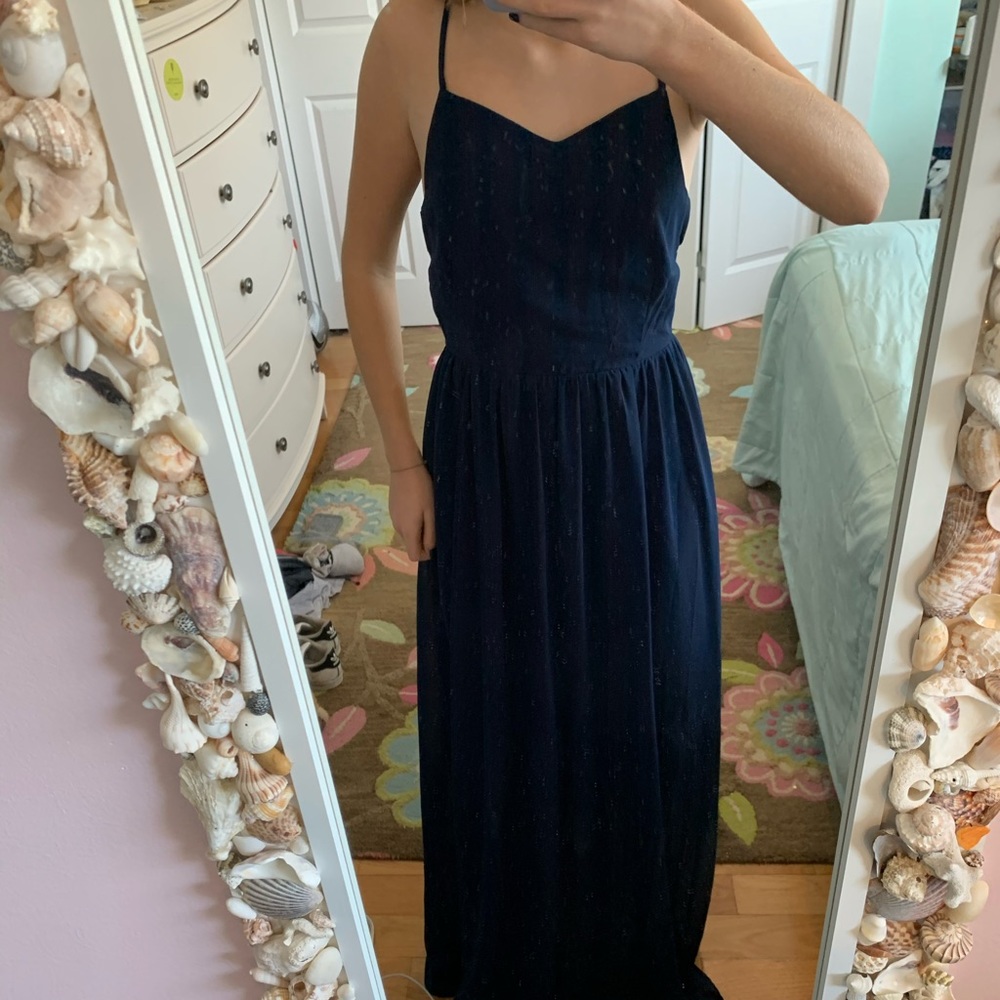 Navy blue prom dress